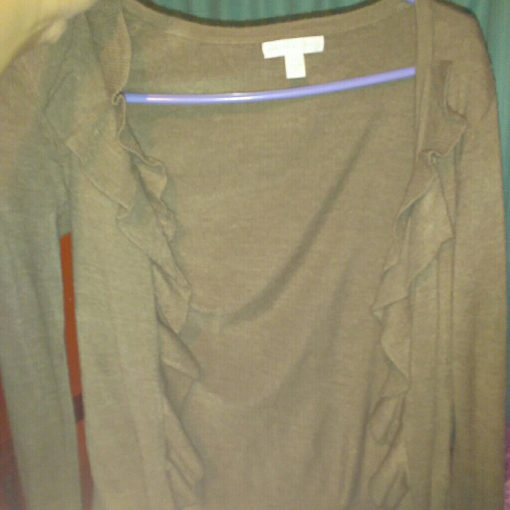 New York and company tan cardigan